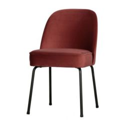 Stoel Raw, met bruin lederen zitting 