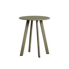 Stoel Raw, met bruin lederen zitting 