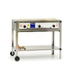 Stoel Raw, met bruin lederen zitting 