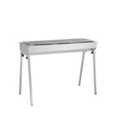 Stoel Raw, met bruin lederen zitting 