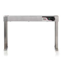 Stoel Raw, met bruin lederen zitting 