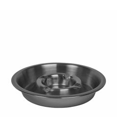 Stoel Raw, met bruin lederen zitting 