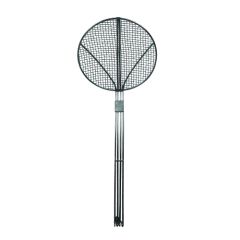 Stoel Raw, met bruin lederen zitting 