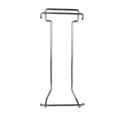 Stoel Raw, met bruin lederen zitting 