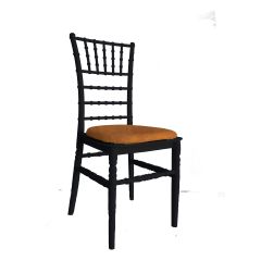 Stoel Raw, met bruin lederen zitting 