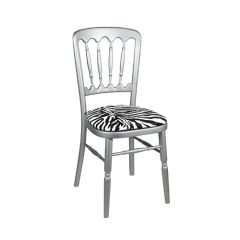 Stoel Raw, met bruin lederen zitting 