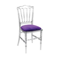 Stoel Raw, met bruin lederen zitting 