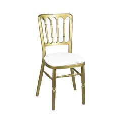 Stoel Raw, met bruin lederen zitting 