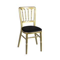 Stoel Raw, met bruin lederen zitting 