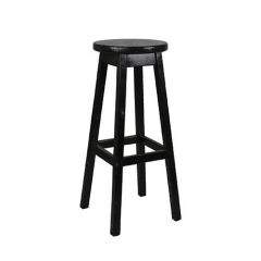 Stoel Raw, met bruin lederen zitting 