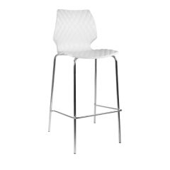 Stoel Raw, met bruin lederen zitting 