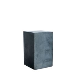 Stoel Raw, met bruin lederen zitting 