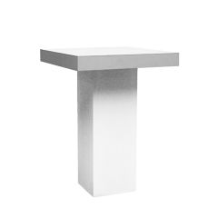 Stoel Raw, met bruin lederen zitting 