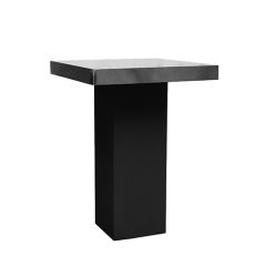 Stoel Raw, met bruin lederen zitting 