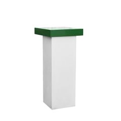 Stoel Raw, met bruin lederen zitting 