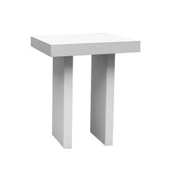 Stoel Raw, met bruin lederen zitting 