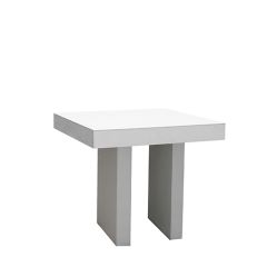 Stoel Raw, met bruin lederen zitting 