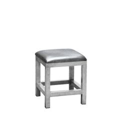 Stoel Raw, met bruin lederen zitting 