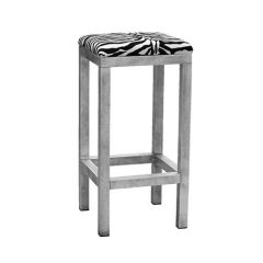 Stoel Raw, met bruin lederen zitting 