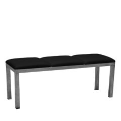 Stoel Raw, met bruin lederen zitting 