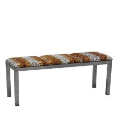 Stoel Raw, met bruin lederen zitting 