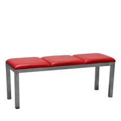 Stoel Raw, met bruin lederen zitting 