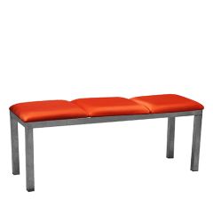 Stoel Raw, met bruin lederen zitting 