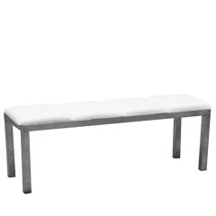 Stoel Raw, met bruin lederen zitting 