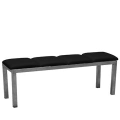 Stoel Raw, met bruin lederen zitting 