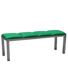 Stoel Raw, met bruin lederen zitting 