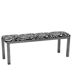 Stoel Raw, met bruin lederen zitting 