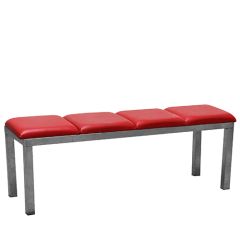 Stoel Raw, met bruin lederen zitting 