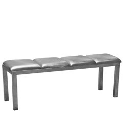 Stoel Raw, met bruin lederen zitting 