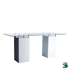 Stoel Raw, met bruin lederen zitting 