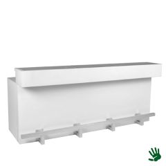 Stoel Raw, met bruin lederen zitting 