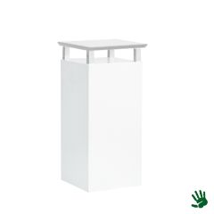 Stoel Raw, met bruin lederen zitting 