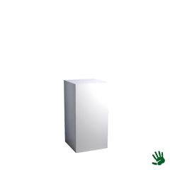 Stoel Raw, met bruin lederen zitting 