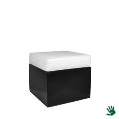 Stoel Raw, met bruin lederen zitting 