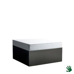 Stoel Raw, met bruin lederen zitting 