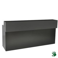 Stoel Raw, met bruin lederen zitting 