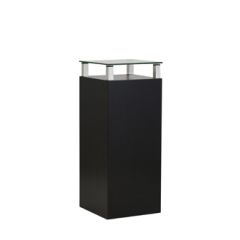 Stoel Raw, met bruin lederen zitting 