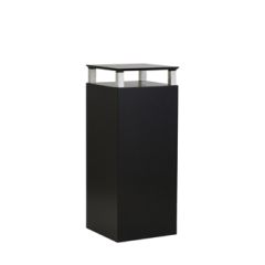 Stoel Raw, met bruin lederen zitting 