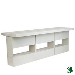 Stoel Raw, met bruin lederen zitting 