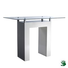 Stoel Raw, met bruin lederen zitting 