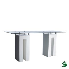 Stoel Raw, met bruin lederen zitting 