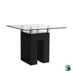 Stoel Raw, met bruin lederen zitting 