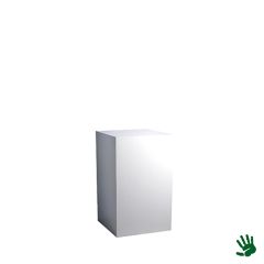 Stoel Raw, met bruin lederen zitting 