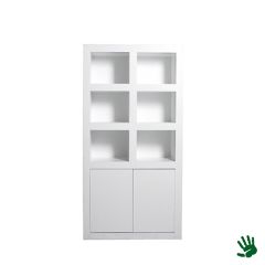 Stoel Raw, met bruin lederen zitting 