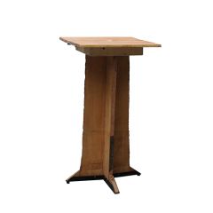 Stoel Raw, met bruin lederen zitting 