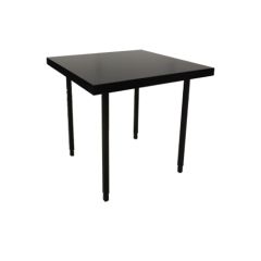 Stoel Raw, met bruin lederen zitting 